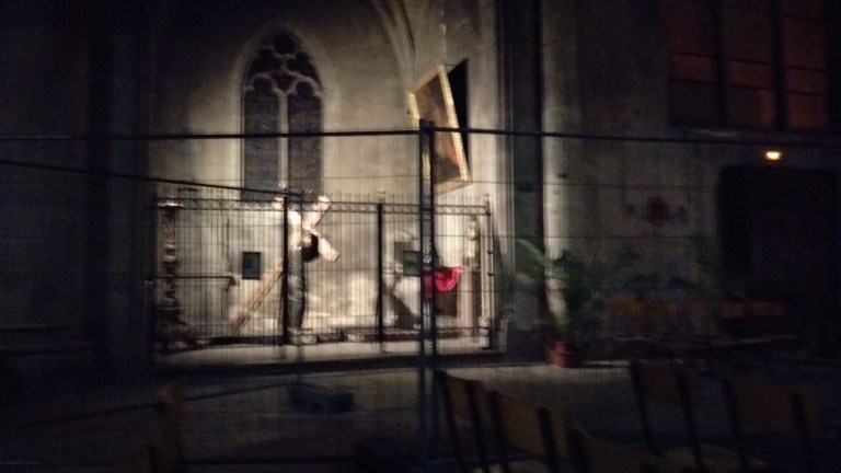 Oster Nacht Messe in Pont ä Masson