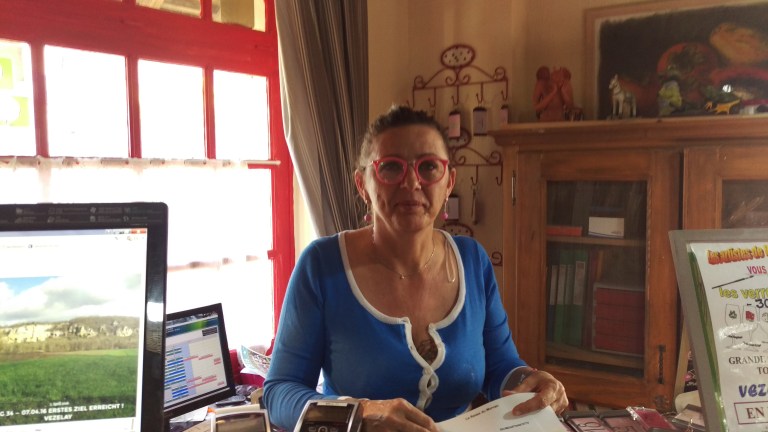 Meine sehr aufmerksame Wirtin ein sehr gutes Team! 