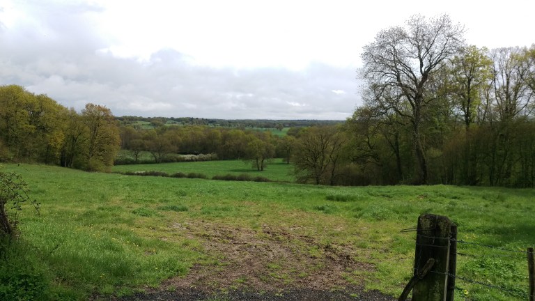 Landschaft im Dauerregen
