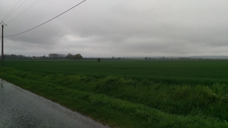 Landschaft und immer noch Regen