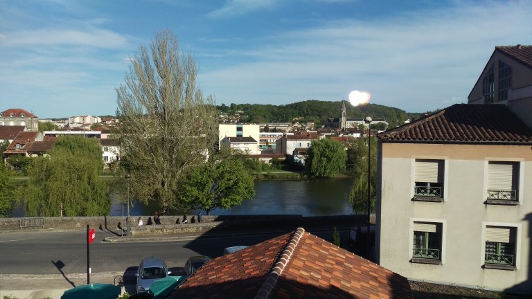 Blick aus meinem heutigen Hotelzimmer