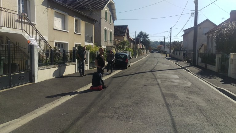 Drei junge Belgier auf dem weg nach Spanien