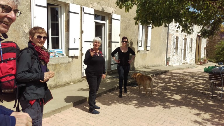 Meine Gastgeber heute Bauernhaus aus der Zeit Napoleons 