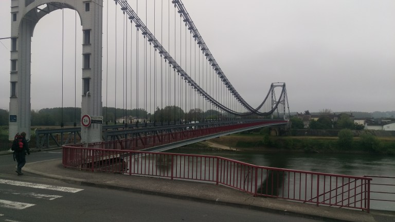 Die Brücke über die Garonne 1937.gebaut 