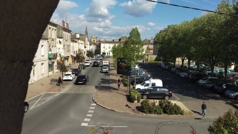Blick aus meinem Zimmer auf die Kathedrale.