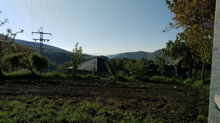 Morgen Stimmung an Berg 