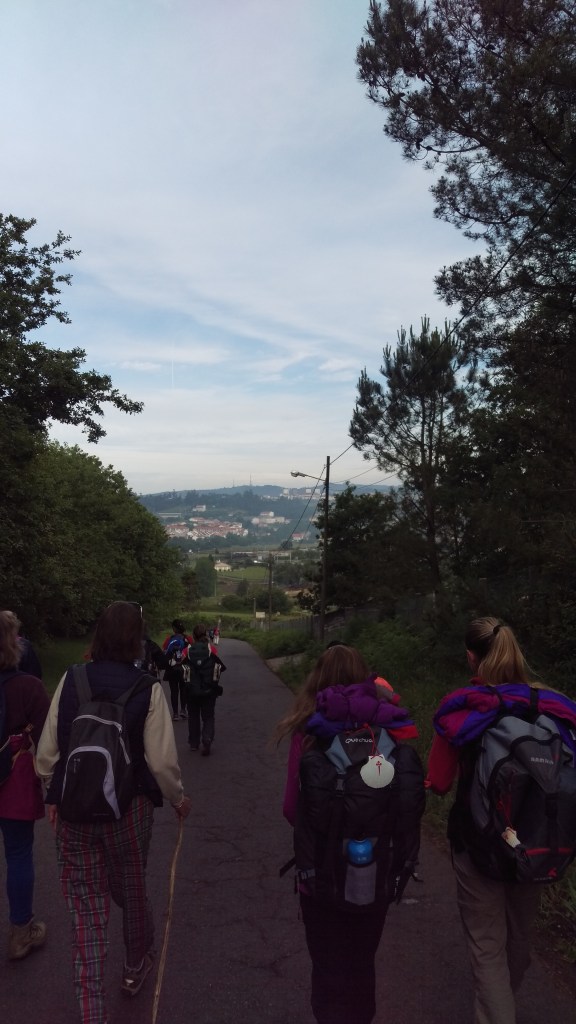 X-Pilger auf dem Weg.